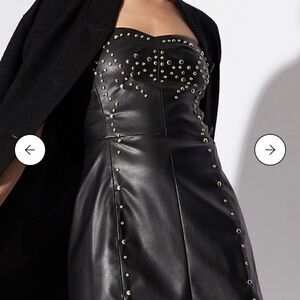 A/X STRAPLESS DRESS WITH METAL DETAIL NWT